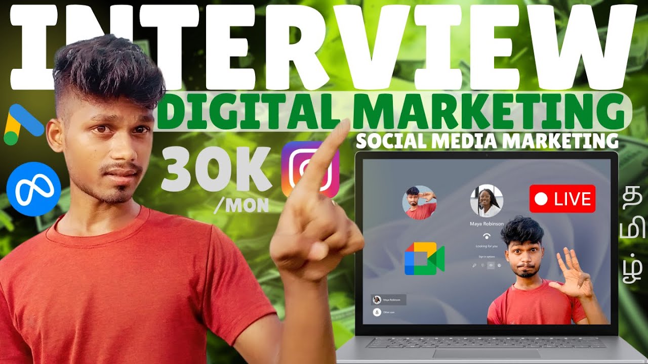 My 30k/Mon Digital Marketing Job Live Interview | Social Media Marketing | தமிழ்
