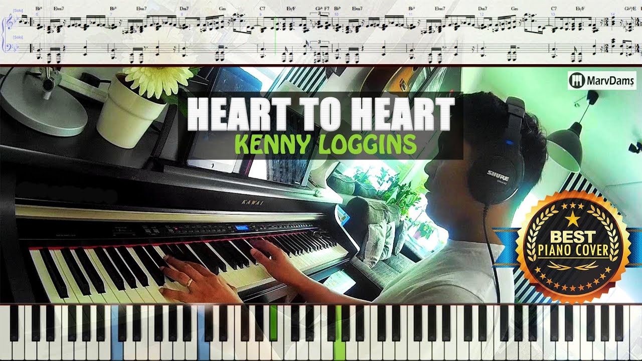 ♪ Heart To Heart - Kenny Loggins / Piano Cover Instrumental Tutorial Guide