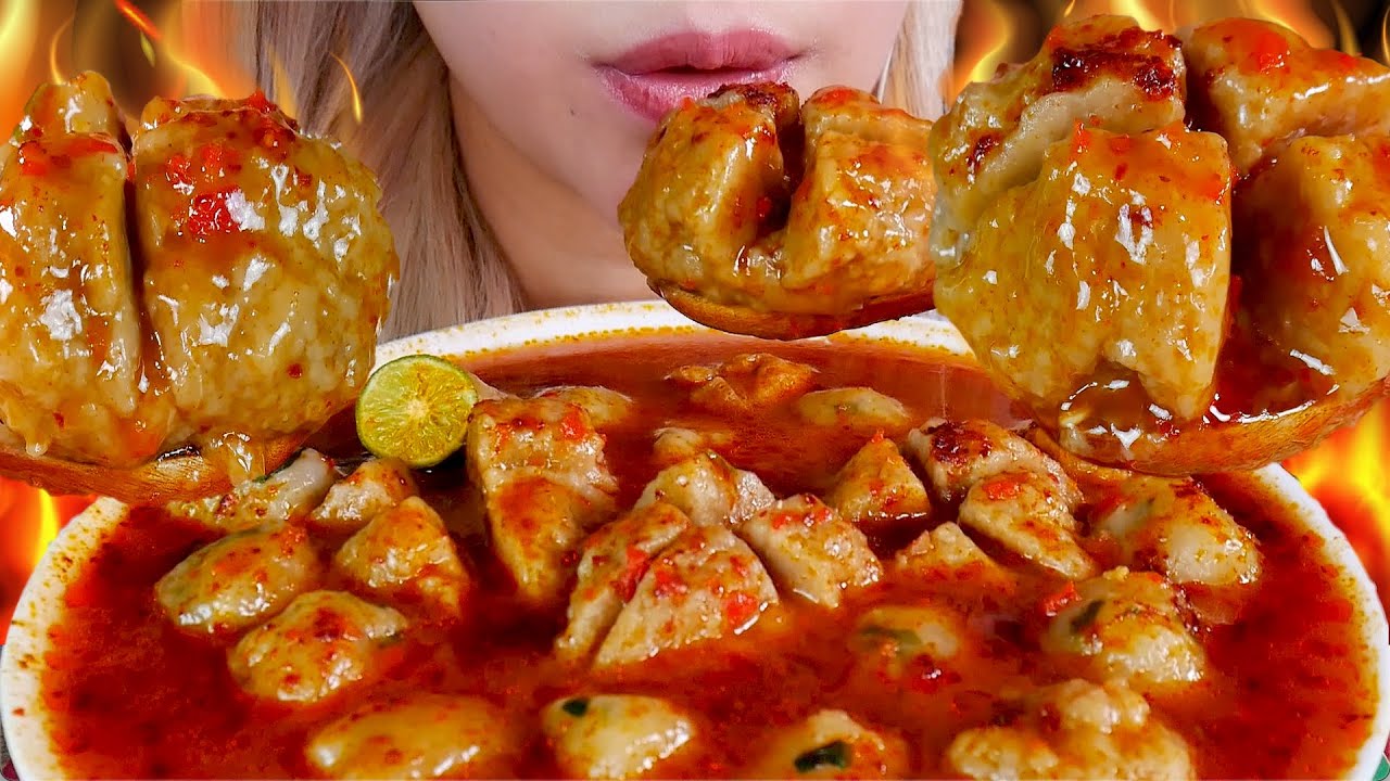 ASMR 🤩💥BASO ACI + BAKSO URAT KAMPUNG KUAH LAVA PEDAS🌶 SPICY TAPIOCA + BEEF MEATBALL