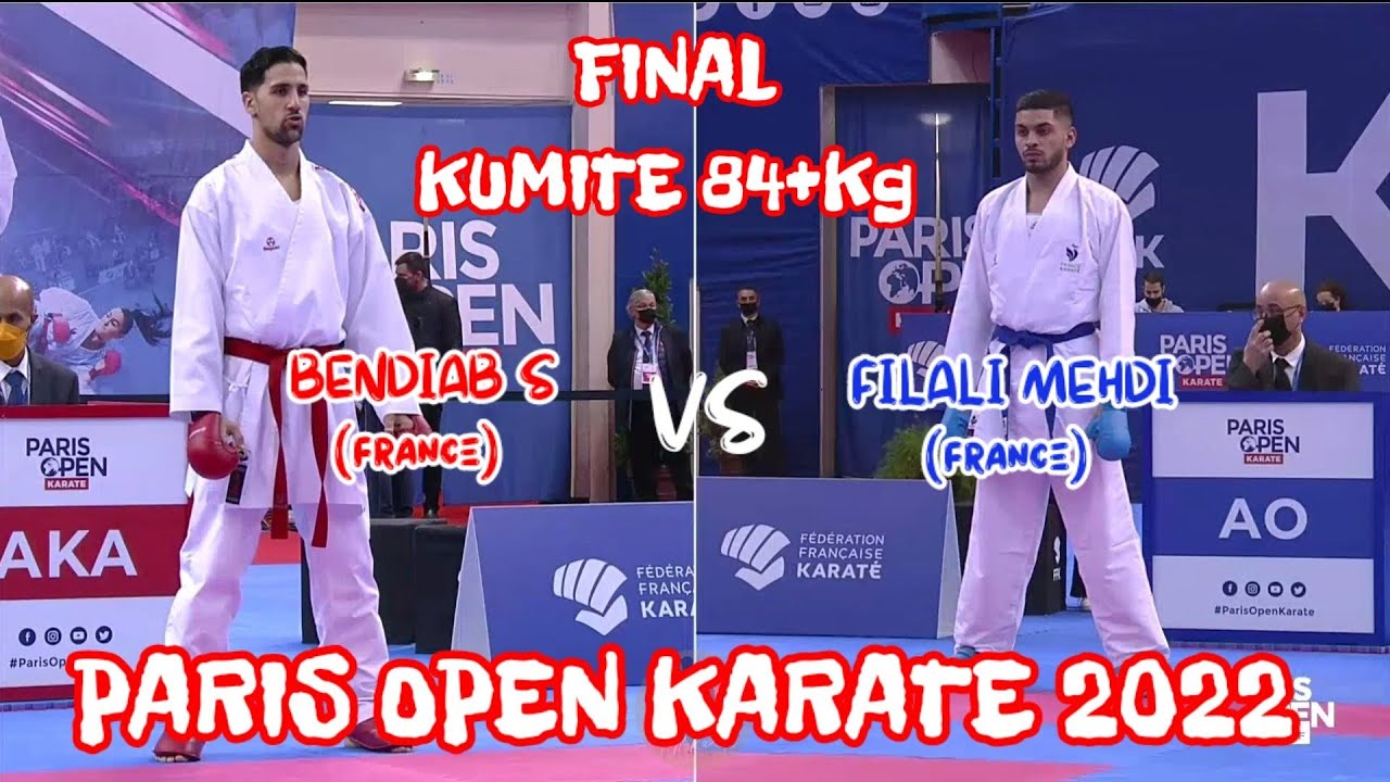 BENDIAB S (FRA) VS FILALI MEHDI (FRA) KUMITE 84+Kg FINAL | PARIS OPEN KARATE 2022
