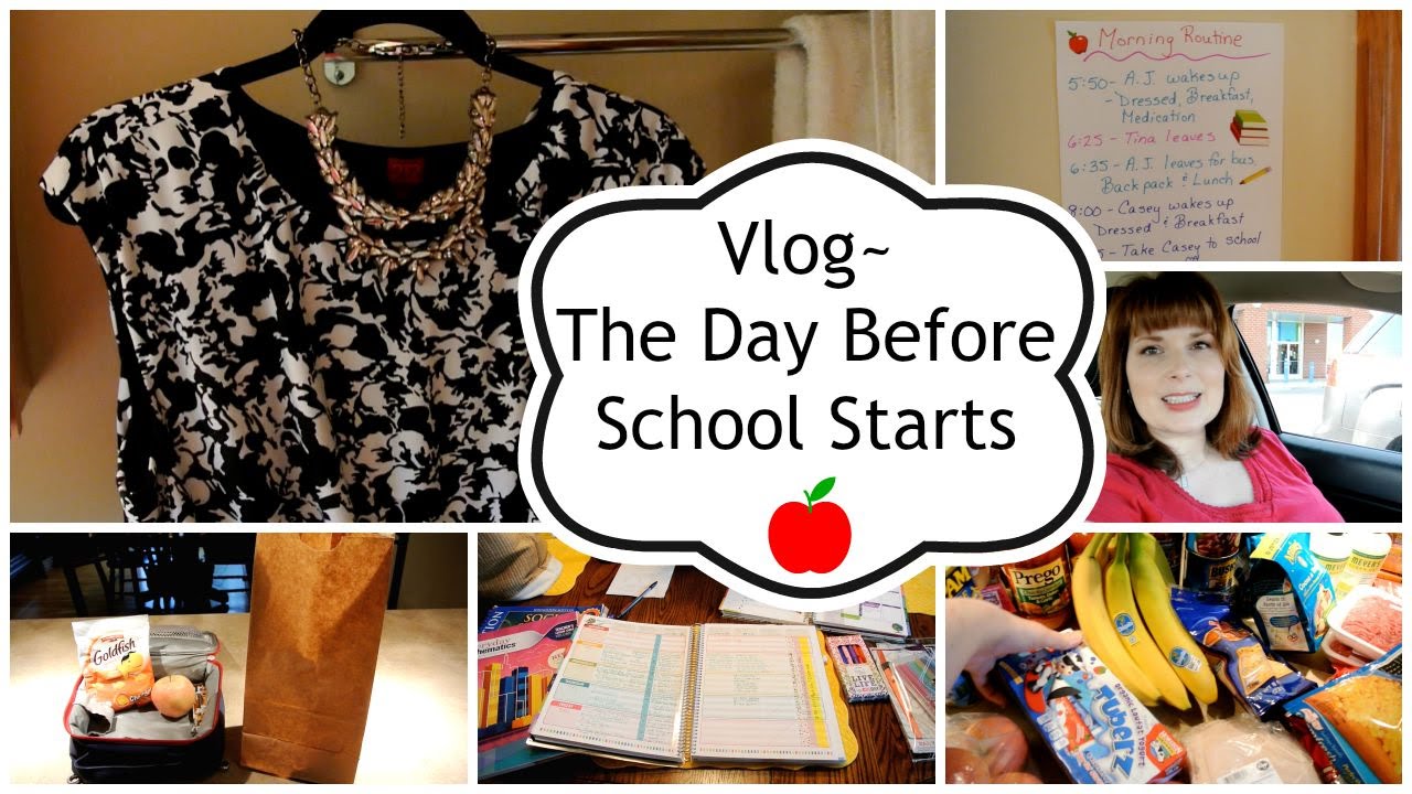 🍎Vlog~The Day Before School Starts | Tina Bietler