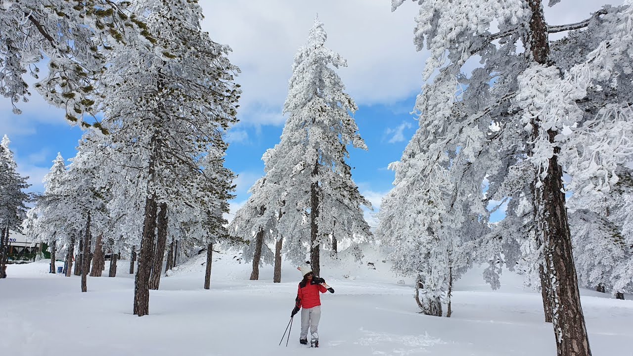 Troodos mountain, Cyprus, First ski experience!!