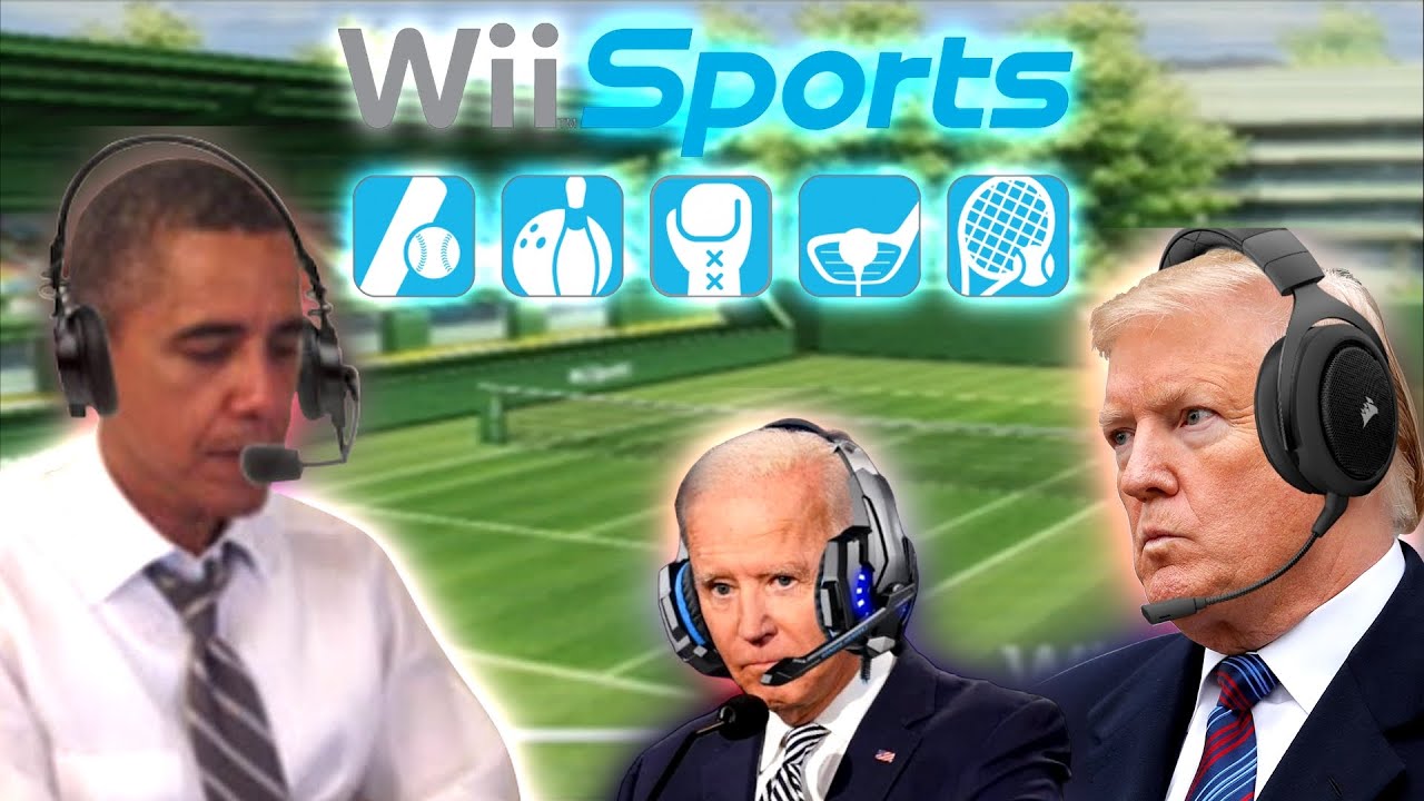US Presidents Play Wii Sports Tennis