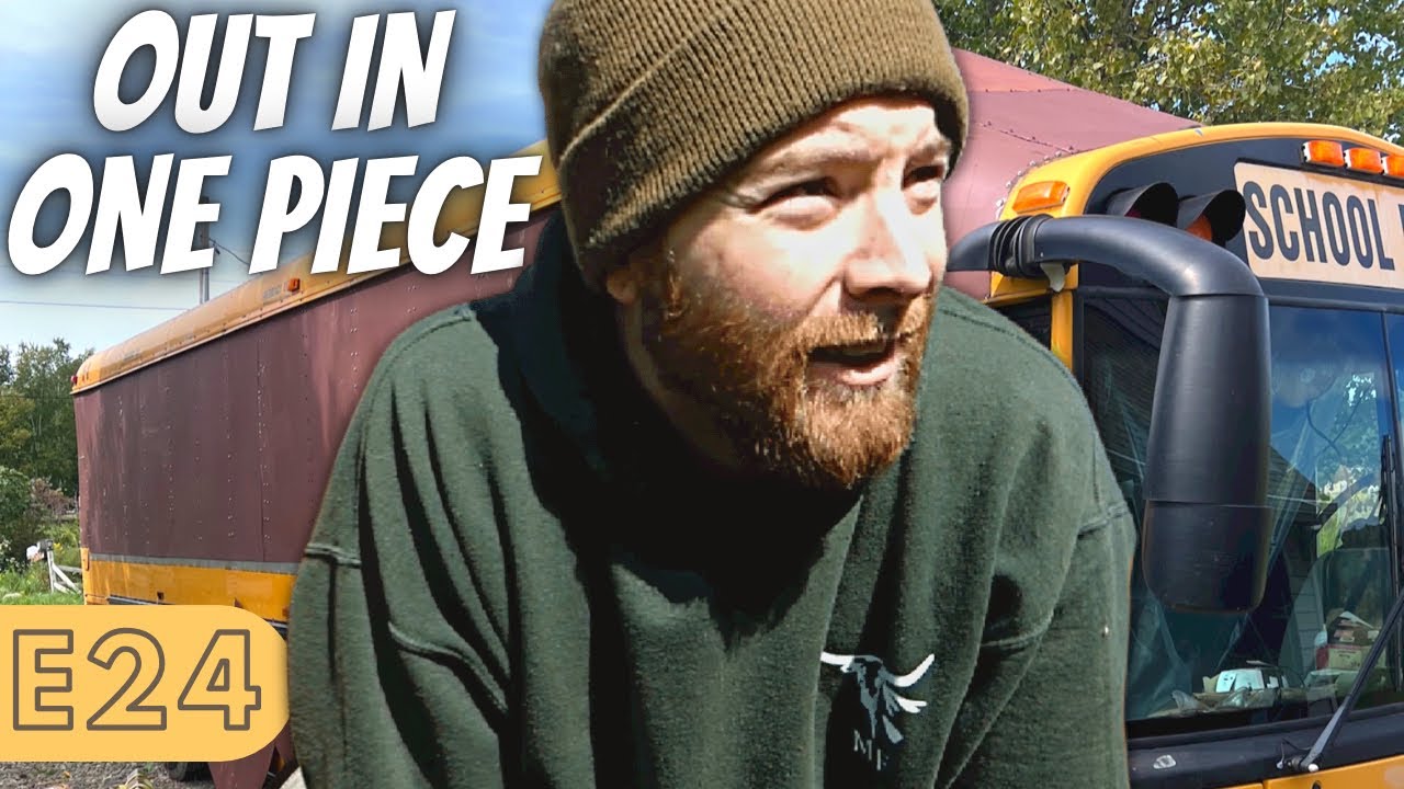 HOW TO REMOVE SCHOOL BUS DOORS // SCHOOL BUS CONVERSION // EPISODE 24