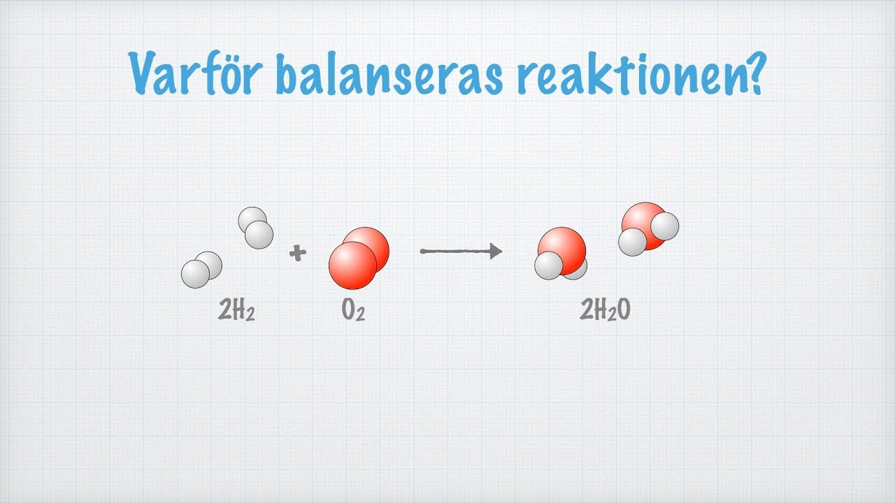 Hur man balanserar reaktionsformler