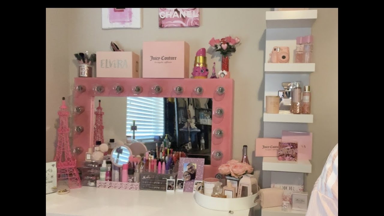 My Pink Girly Vanity Tour !!!