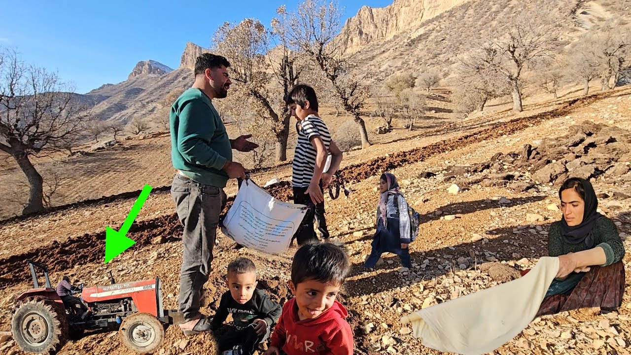 Helping Saifullah with farming to compensate for her hard work for the children