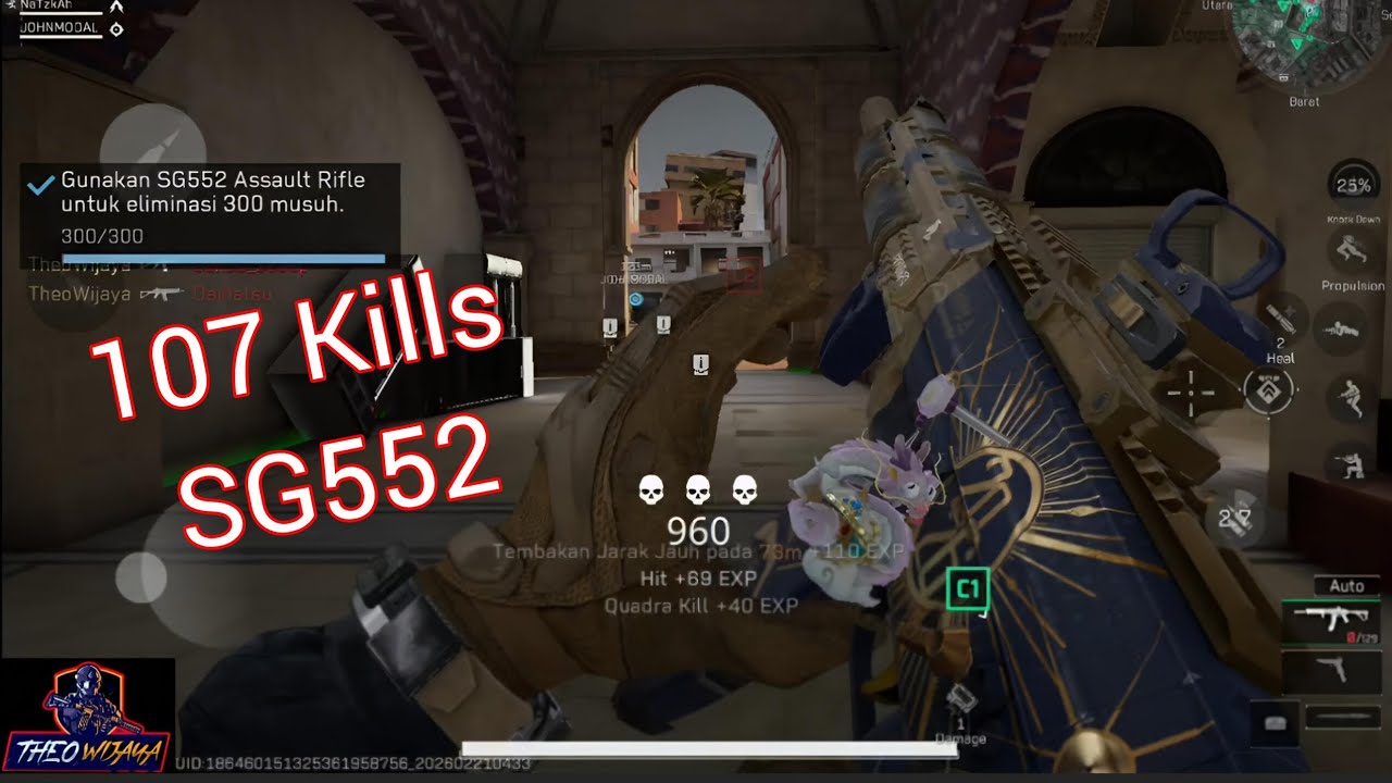 107 Kills SG552 di AFTERSHOCK. Garena Delta Force 