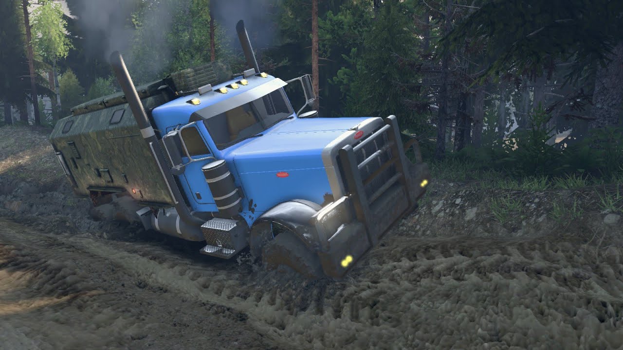SpinTires обзор мода ( Peterbilt - 379 )