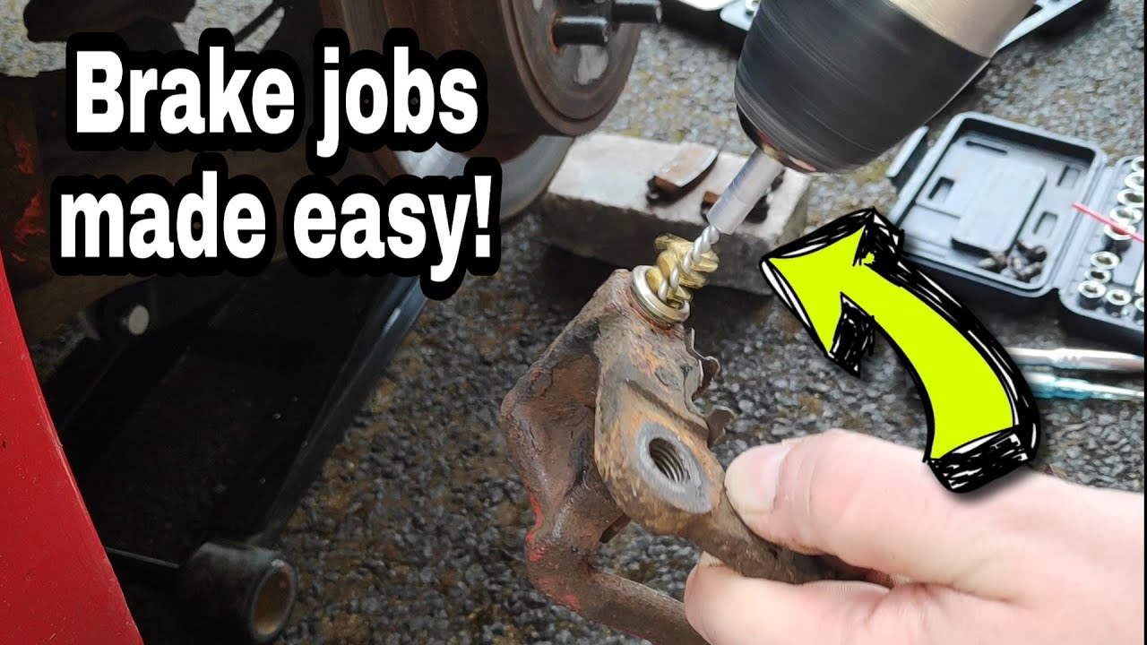 Toyota Corolla brake slide pins. Quick tip to make it an easier job.