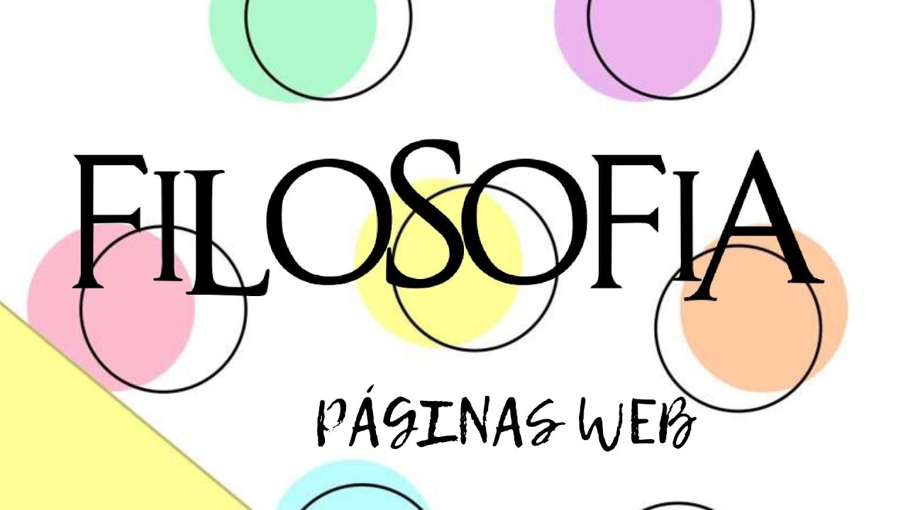 P&aacute;ginas web de filosof&iacute;a confiables