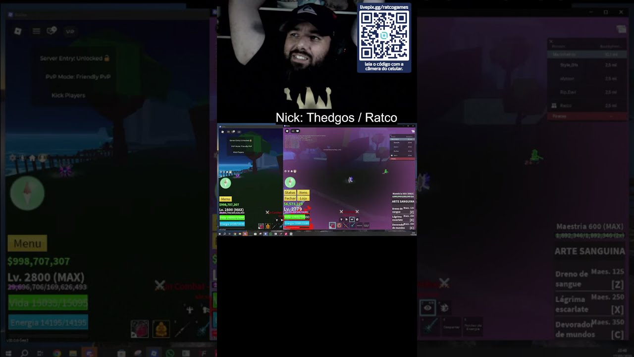 ♦♦ROBLOX♦♦  Jogando blox fruits / Fuja do tsunami para Brainrots.
