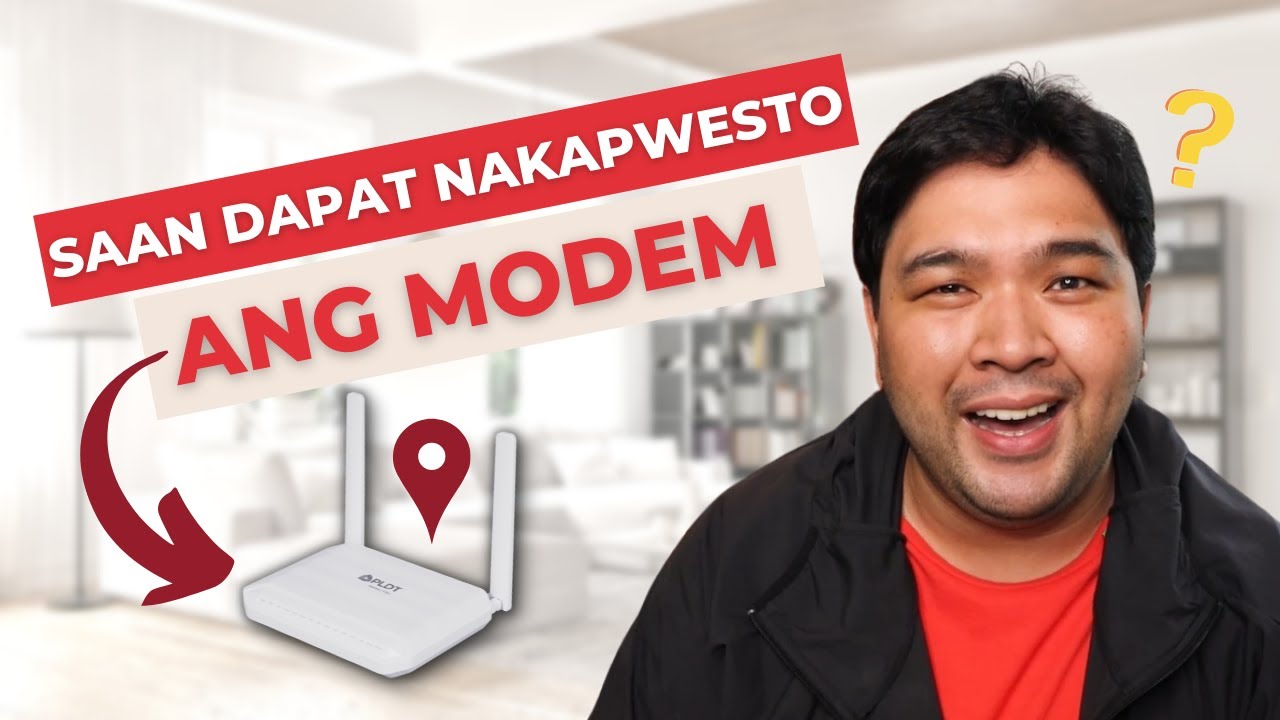 Ideal modem set up | PLDT Home Techniks with Carlo Ople