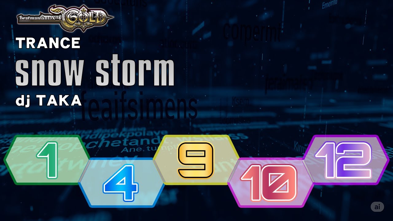 beatmaniaIIDX - snow storm SP