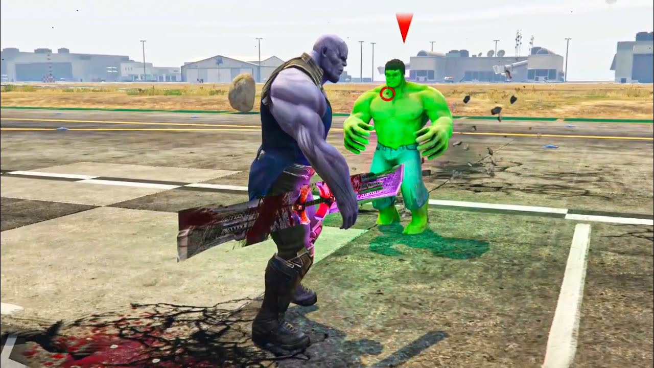 THANOS vs HULK in GTA 5 😱 | Ultimate Marvel Battle Mods Hulk Goes Rage Mode Against Thanos 💚💀