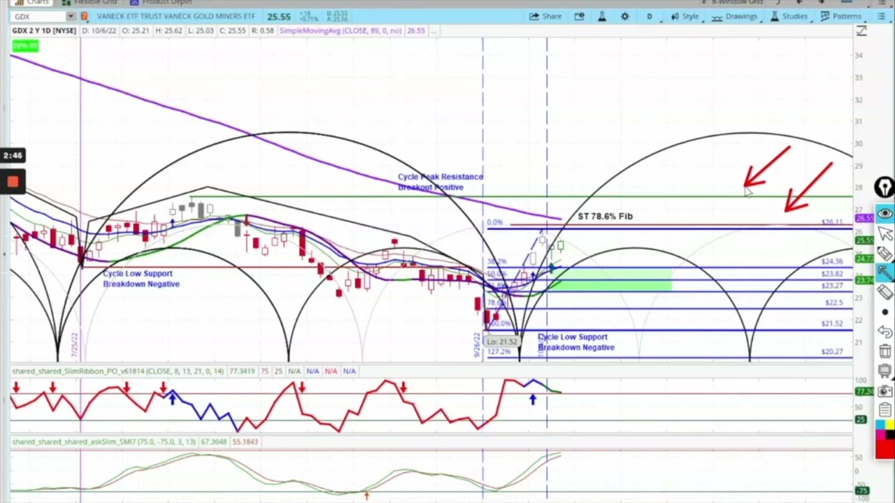 Trade Planning with Options: Gold Miners ETF GDX | Cycle Analysis with Option Strategies with Katie