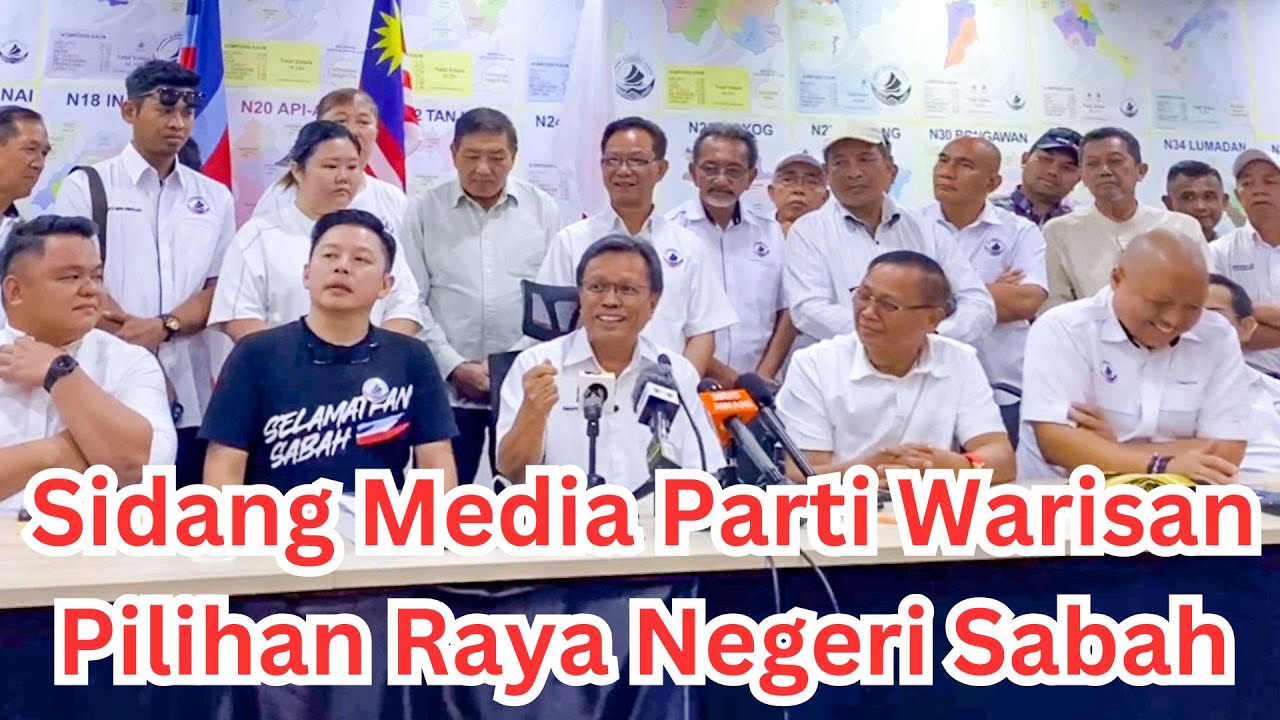 (PRN Sabah) Sidang Media Parti Warisan Pilihan Raya Negeri Sabah ke-17 Di Ibu Pejabat KK Sabah