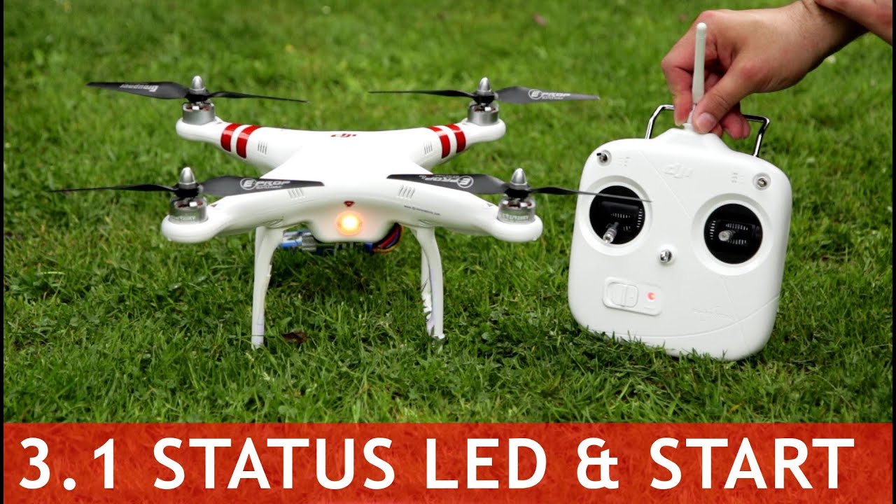 DJI Phantom #30 - Status LED & Start Firmware 3.1 & 3.12