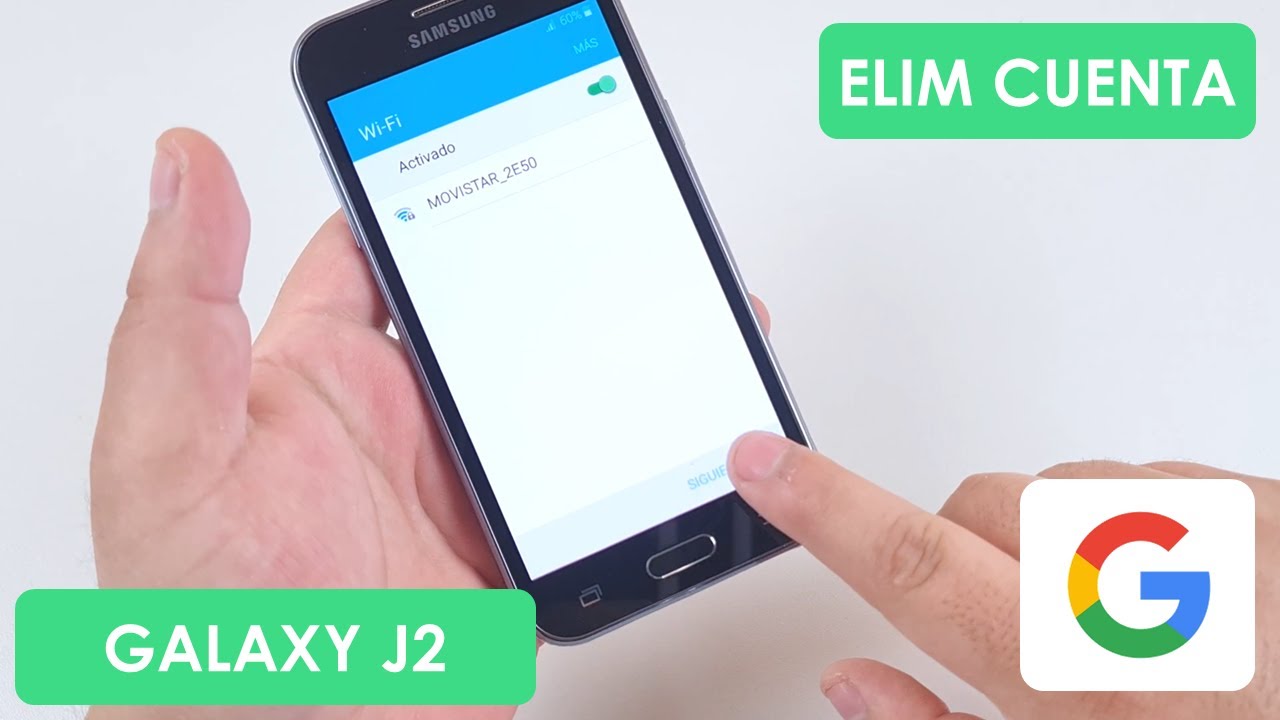 Eliminar Cuenta de Google Samsung Galaxy J2