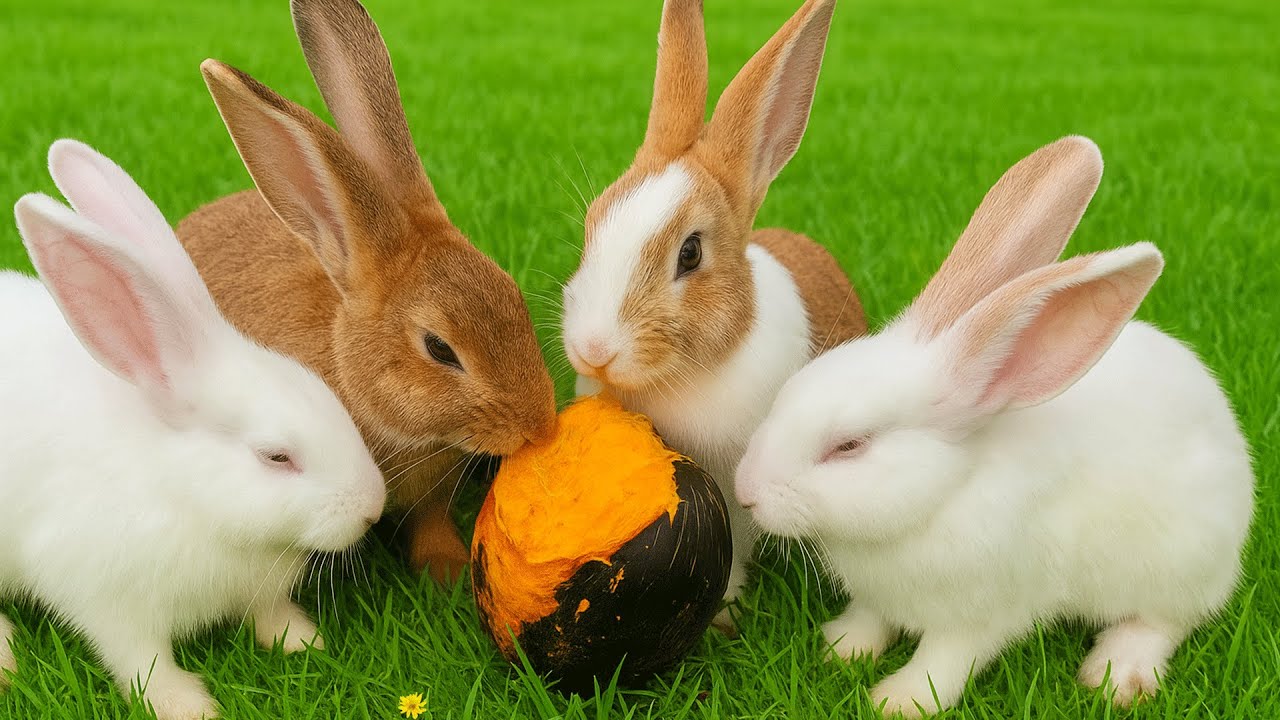 Cutest Bunny Reactions Eating Fruits | Adorable Video Compilation