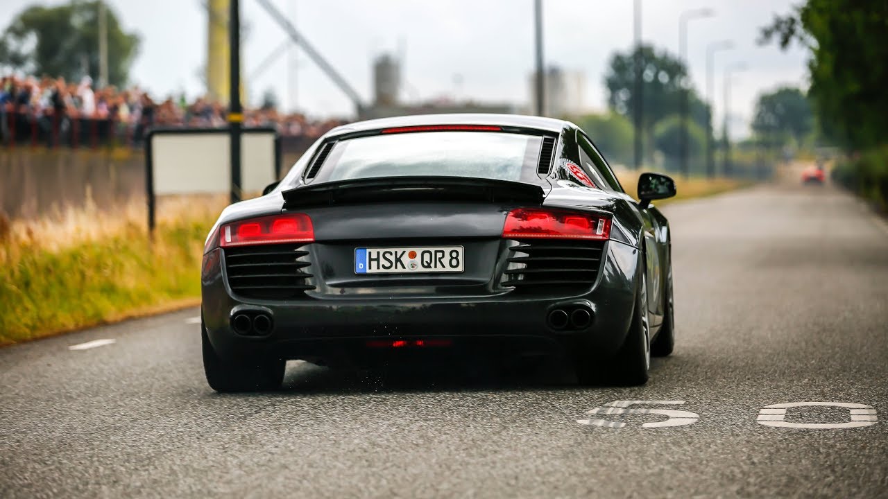 LOUD Audi R8 V8 w/ Capristo Exhaust - Revs & Accelerations !