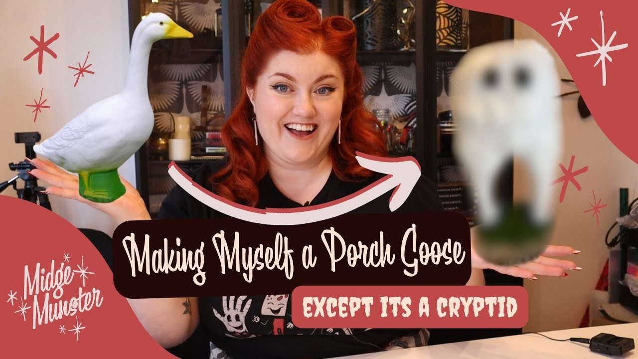 Making a Porch Goose....Except its Cryptid 🤣🪿Meet The Fresno Porch Crawler