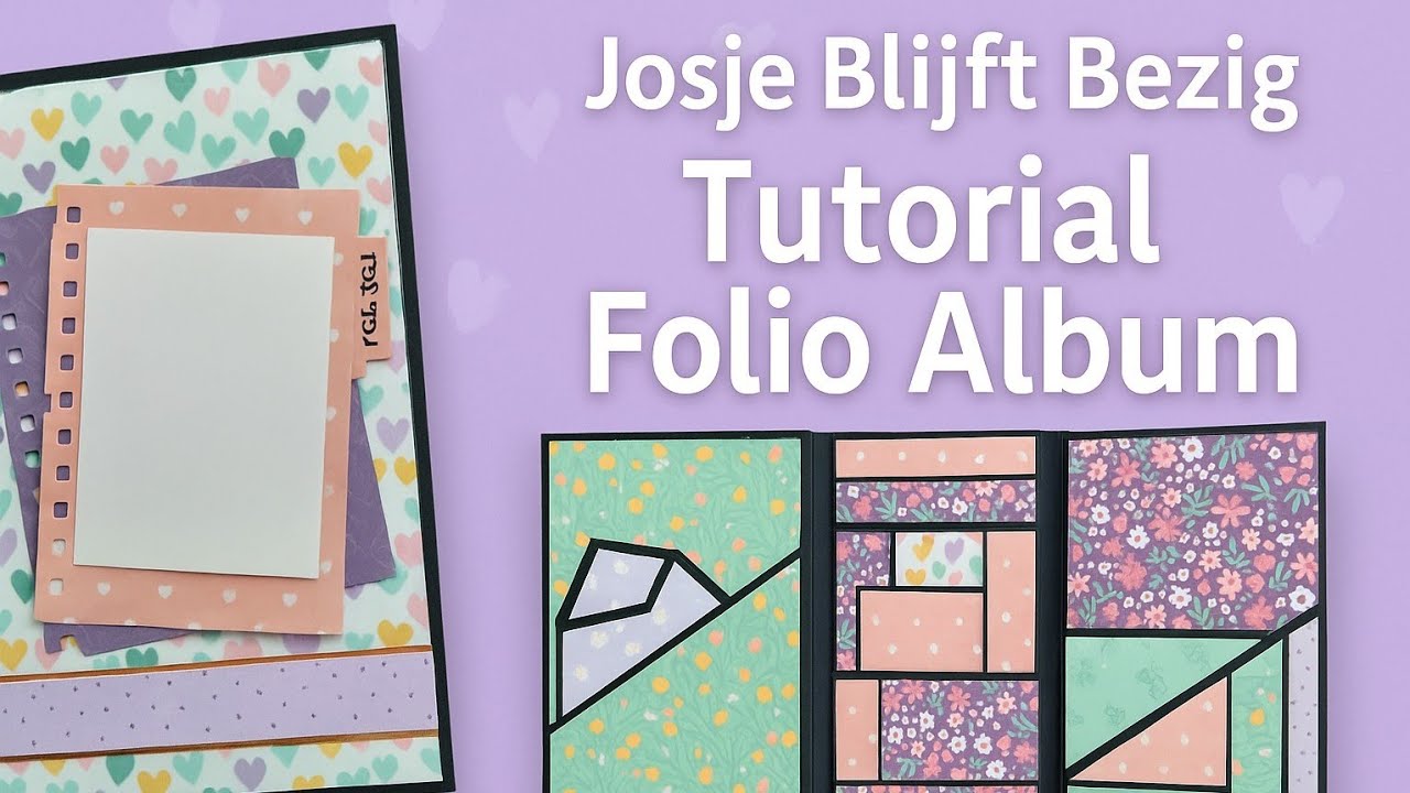 Folio Mini Album voor beginners! Tutorial Josje Blijft Bezig
