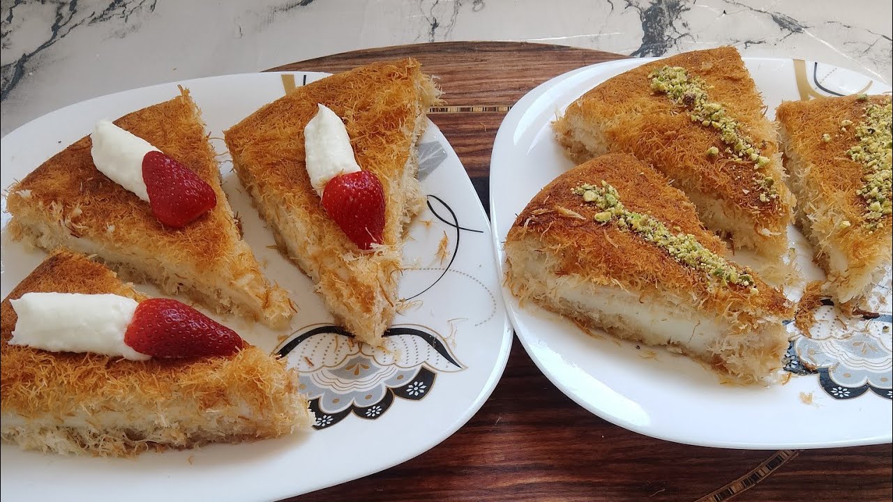 الطريقه الصح  لعمل  الكنافه بالقشطه بكل التفاصيل لنتيجه ممتازه