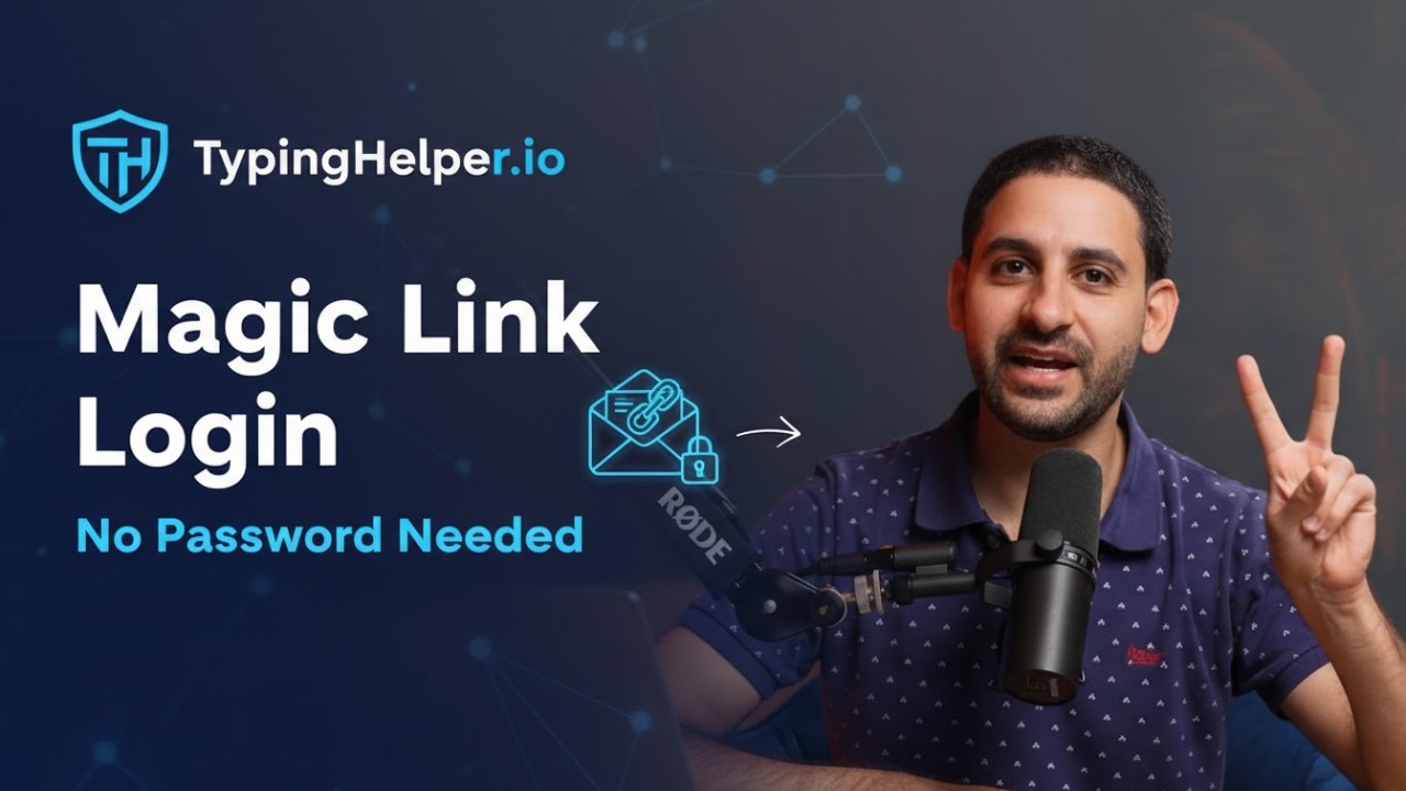 Как войти на TypingHelper.io с помощью волшебной ссылки | Пароль не требуется