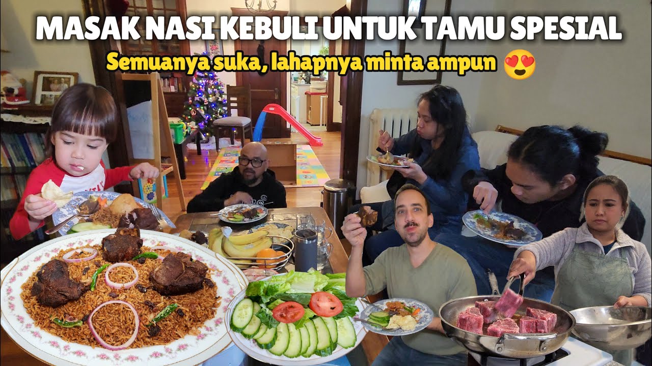 MASAK NASI KEBULI UNTUK TAMU SPESIAL 😍😍 II SEMUANYA LANGSUNG KALAP, NAMBAH BERKALI-KALI 😃😃