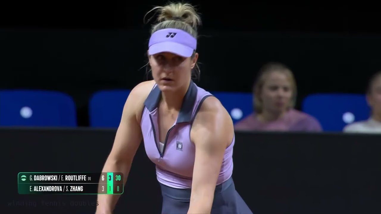 Gabriela Dabrowski / Erin Routliffe vs Ekaterina Alexandrova / Zhang Shuai Stuttgart Final