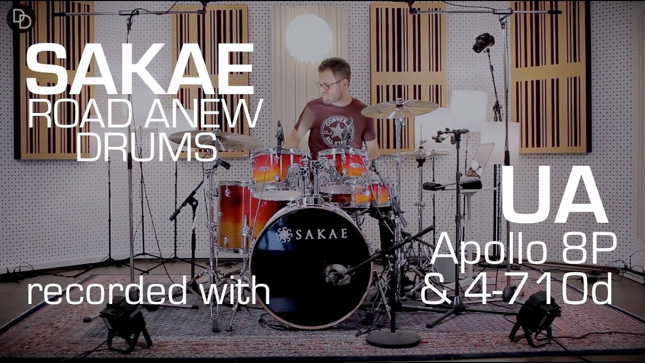 Sakae Road Anew drums sound demo recorded with UA Apollo 8P & 4-710d