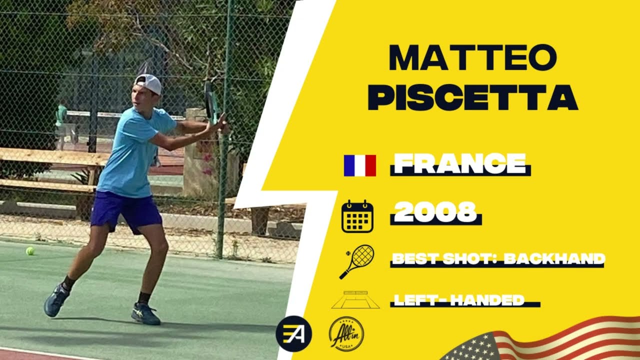 Matteo Piscetta - College Tennis Video Recruitment - Fall 2026