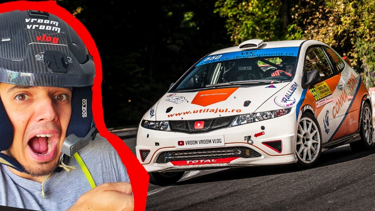 Rally ONBOARD 360 video - flat OUT Honda Civic TypeR R3 by JAS