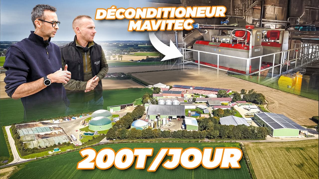 🤯 200T/J dans ce MÉTHANISEUR : de la SOUPE de nos DÉCHETS grâce aux DÉCONDITIONNEURS MAVITEC ! 💪