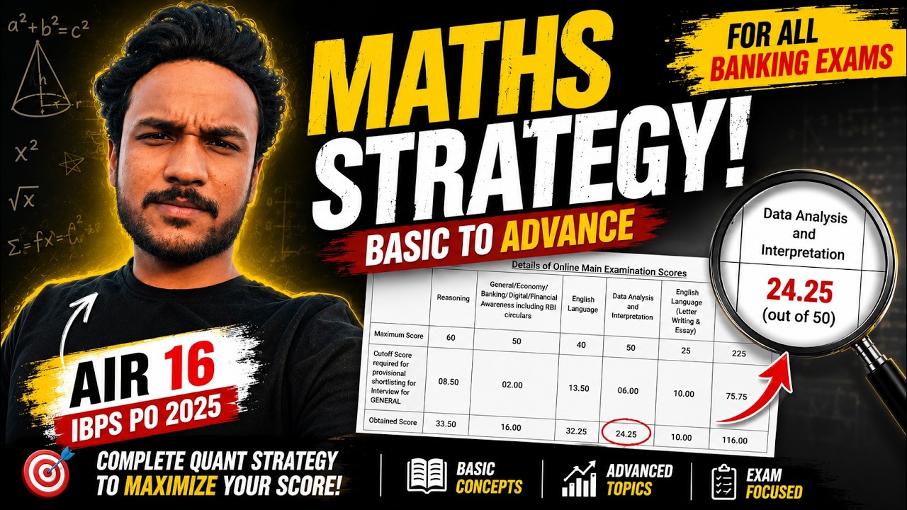 Maths Strategy That Helped Me Secure AIR 16 | SBI PO Mains 2026