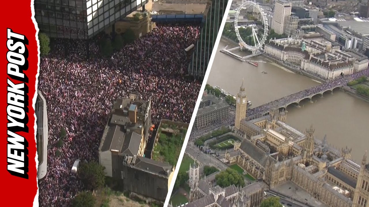 More than 100,000 people join Anti-immigration rally in UK