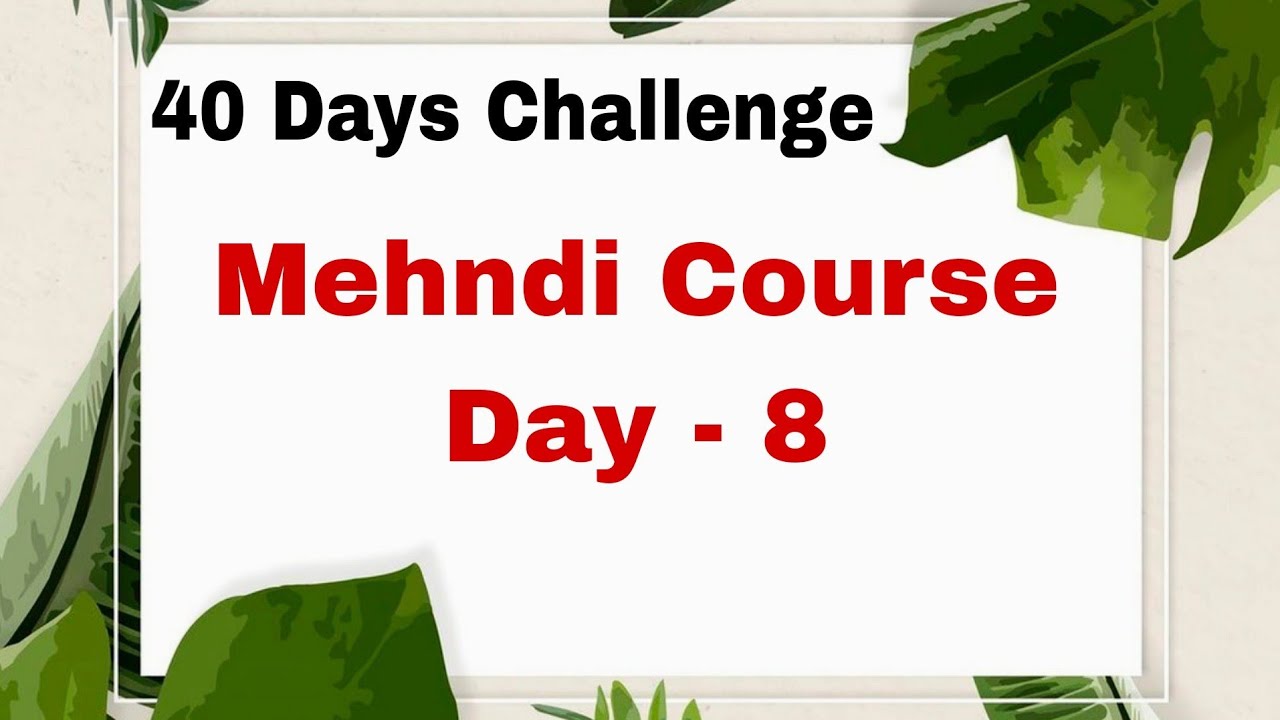 Mehndi class-8 Bridal flowers for beginners| Flowers mehndi design| Types of henna flowers tutorial