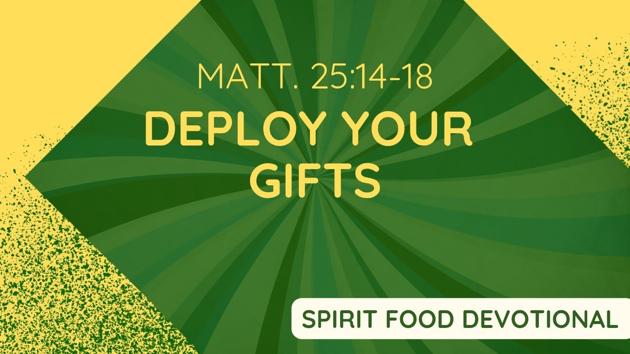 Deploy Your Gift || SFD SAT. 7TH JUNE 2025.