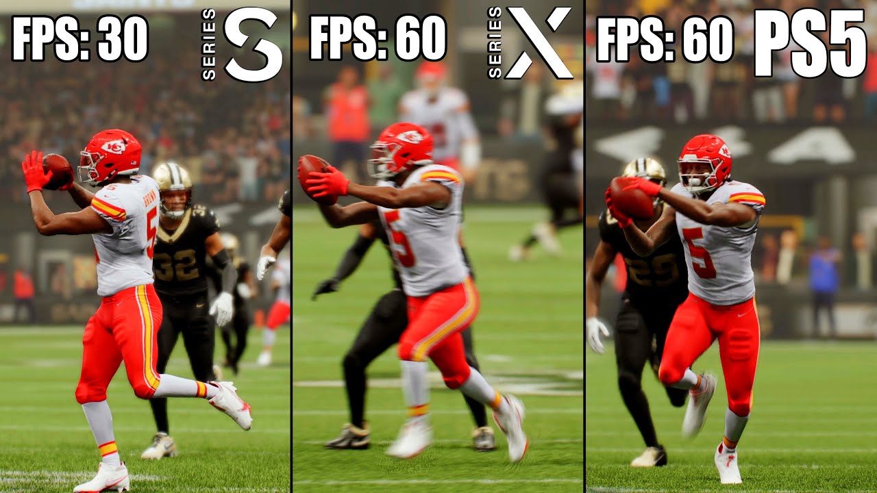 Madden NFL 25: сравнение Xbox Series S, X и PS5 | Технический обзор