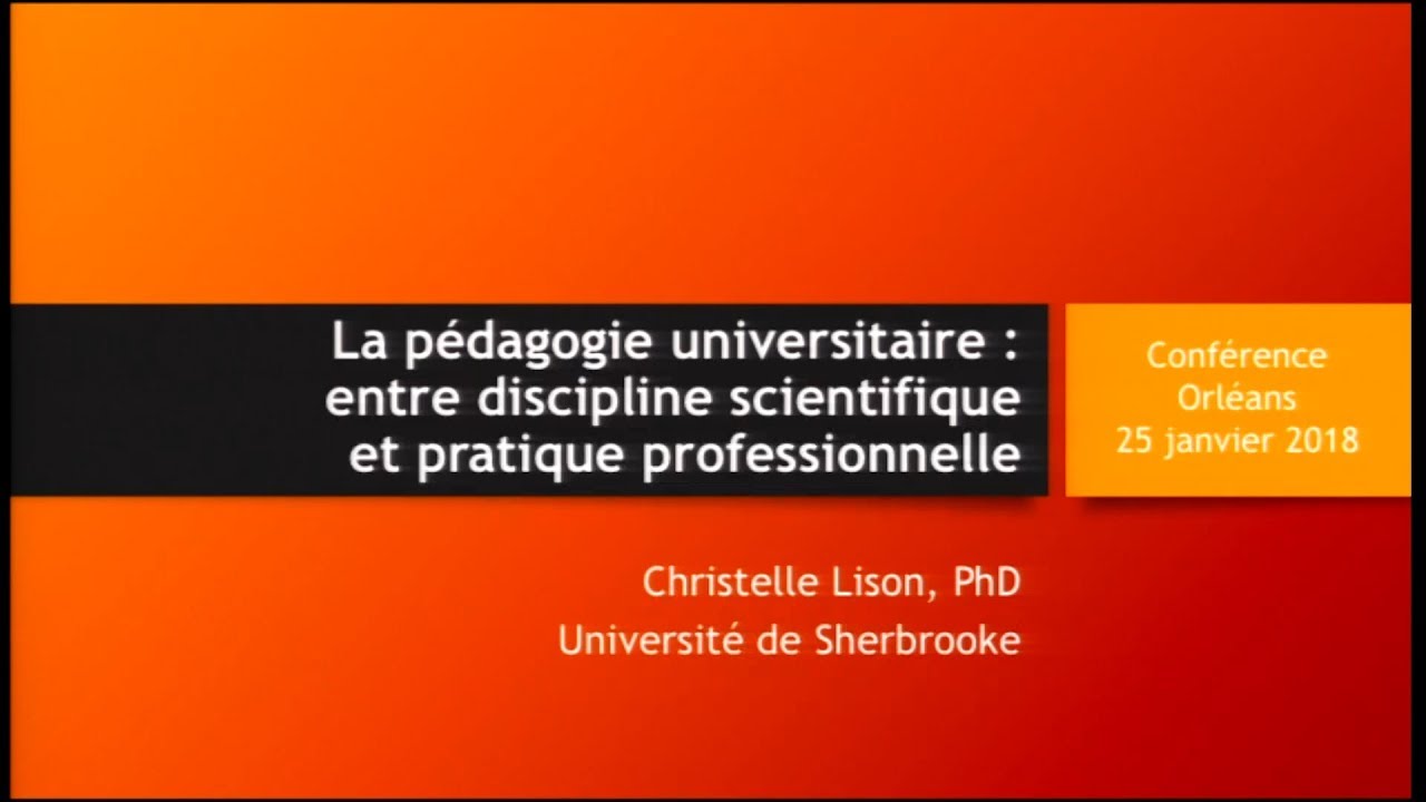 Conférence de Christelle Lison sur la pédagogie universitaire