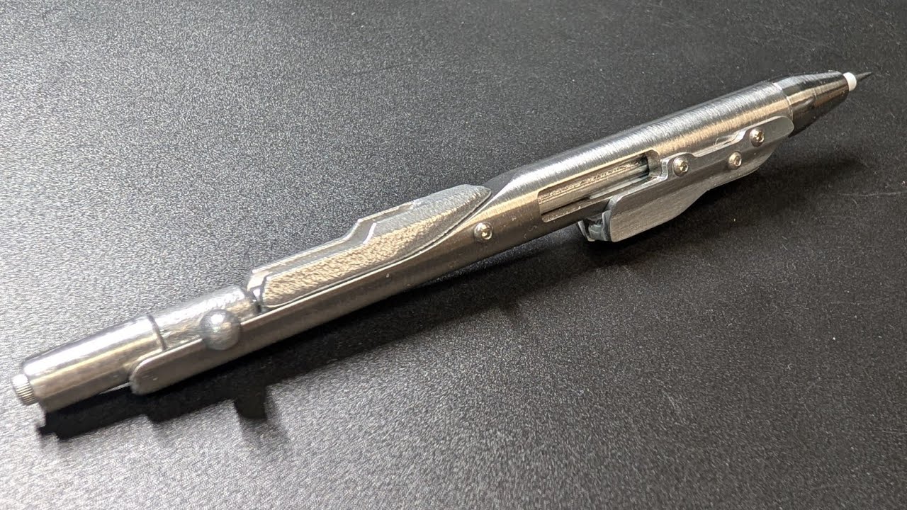 マガジン付き排莢式ボルトアクションペンロケット鉛筆　Magazine-fed ejecting bolt-action stackable pencil