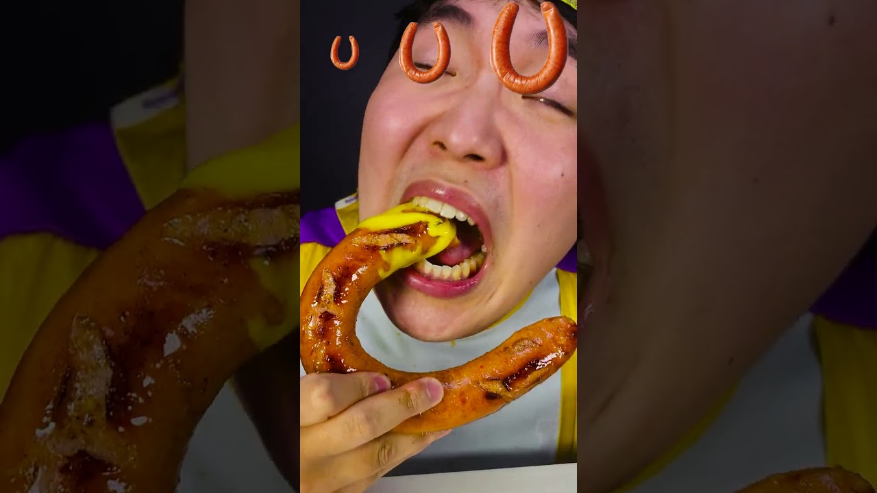 Kielbasa Sausages Emoji Eating Challenge | Смешные видео в TikTok | Mukbang #shorts