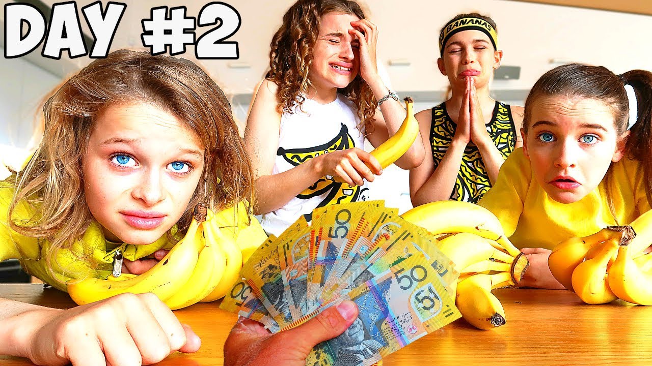 LAST TO STOP EATING BANANAS Challenge *family meltdown  w/ The Norris Nuts