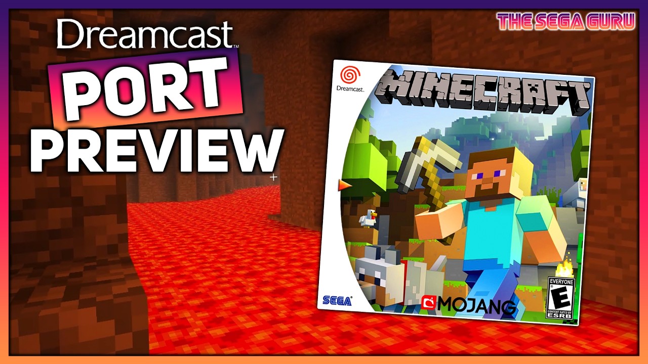НОВИНКА! Обновление Minecraft для Sega Dreamcast — лава, ветер и многое другое!