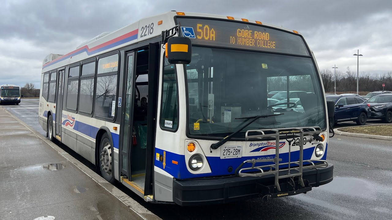 BRAMPTON TRANSIT POV & RIDE | 2022 4TH GEN NOVABUS LFS DIESEL #2218 - Route 50A GORE ROAD