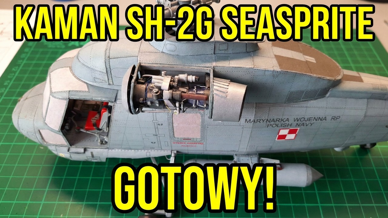 Kaman SH-2G SEASPRITE  model kartonowy budowa cz.4 .#papermodel  #modelarstwo #hobby #karton