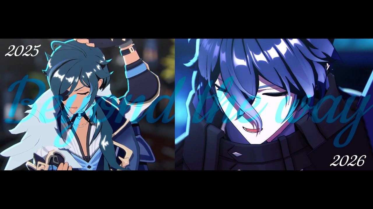【原神MMD/Genshin Impact】Beyond the wayーカメラ比較動画【ガイア&フリンズ/Kaeya&Flins】