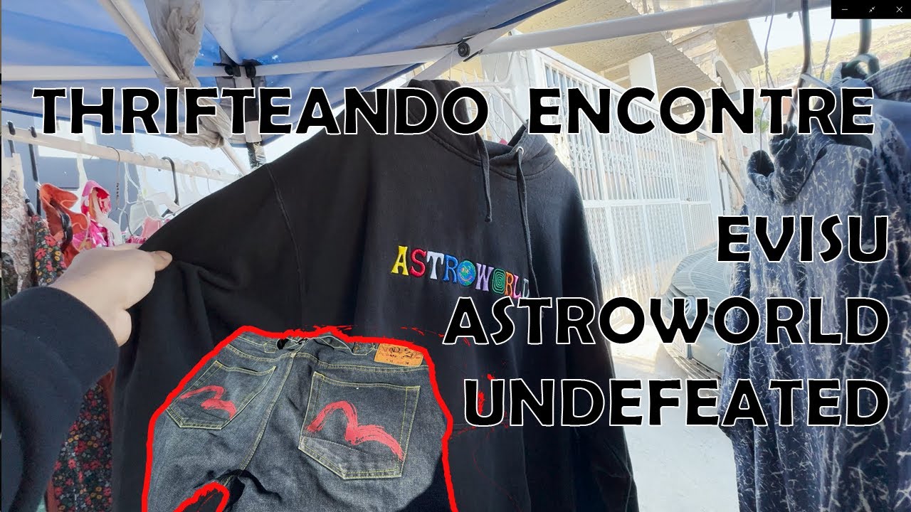 Thrifteando En El Sobreruedas Encontre Hoodie de Travis Scott Y Jorts Evisu Japoneses !