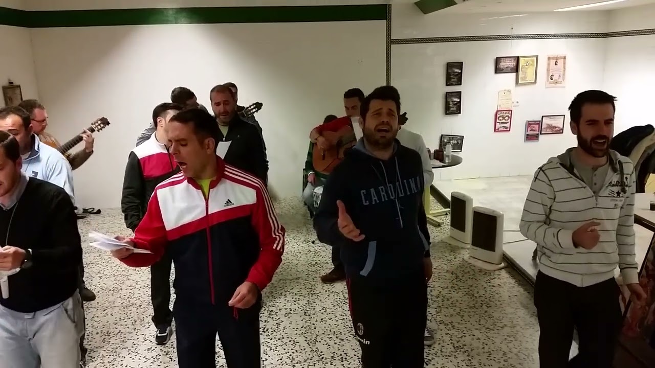 Pasodoble comparsa Los Maquilladores. Peña Amanecer, ensayo.